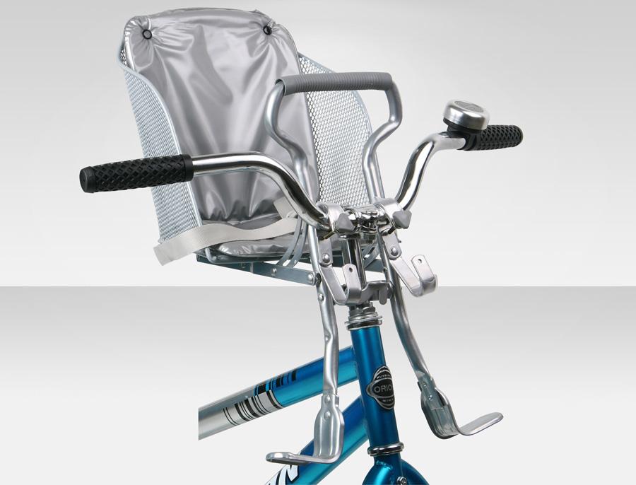 Детское велокресло разборное из платсмассы с элементами из металла ТВ-02(крепление на руле)