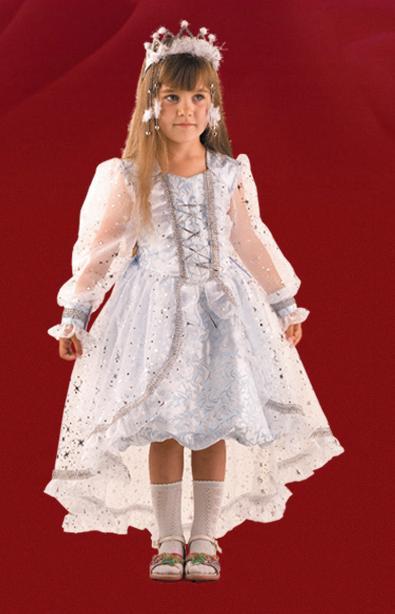Карнавальный костюм "Снежинка Принцесса"(платье,корона)р.32,30