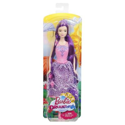 Barbie. Куклы-принцессы с длинными волосами фиолетовая DKB59
