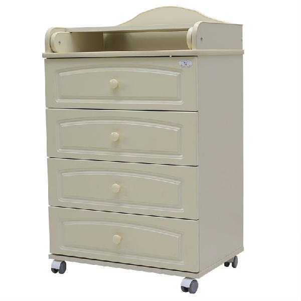 Комод "Артемка"мини 4 ящика МДФ 600/4 слоновая кость