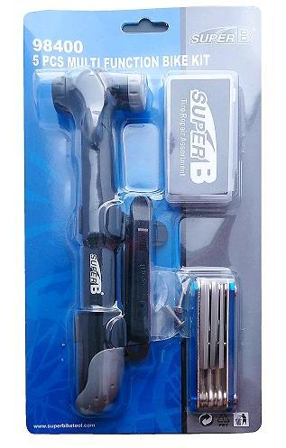 Ремкоплект для шин велосипедных (RT5SUB000001) 98400: насос,монтажки 2шт,набор ключей,аптечка