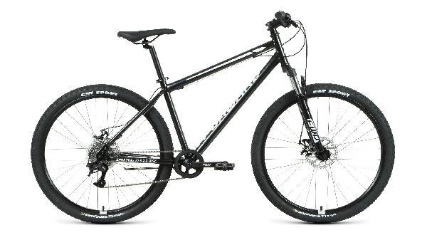 Велосипед горный FORWARD SPORTING 2.2 dick (27,5 8ск.рост 17,19)черный/белый,темно-серый/черный