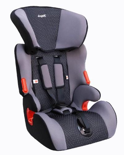 Детское автомобильное кресло SIGER  "Космо" серый