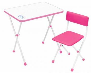 Набор детской складной мебели "Умка фантазер"(розовый)