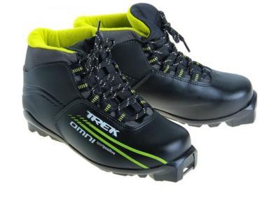 Ботинки лыжные TREK OMNI SNS ИК (черный,лого синий,серый)р.42 