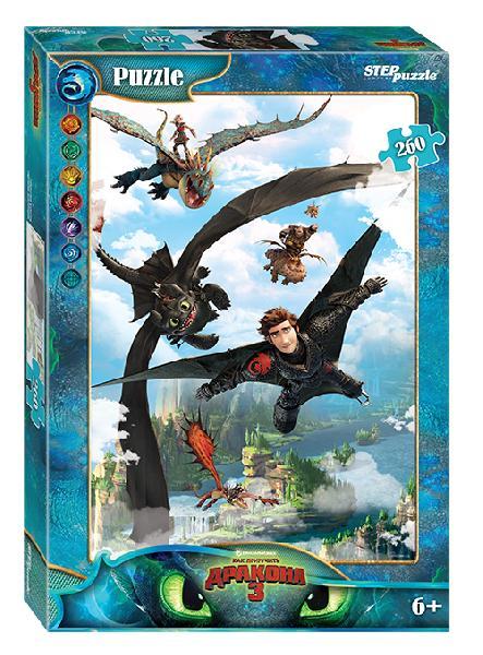 Мозаика "puzzle" 260 "Как приручить дракона-3"(DreamWorks)