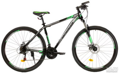 Велосипед 29" Nameless S9300D,черный/зеленый