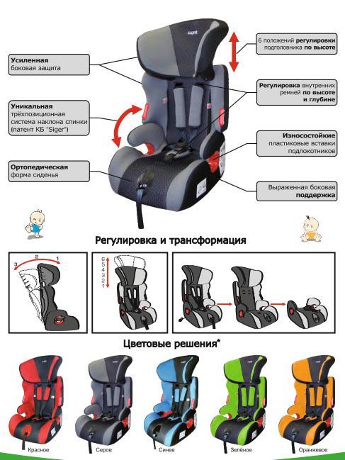 Как разобрать детское кресло siger