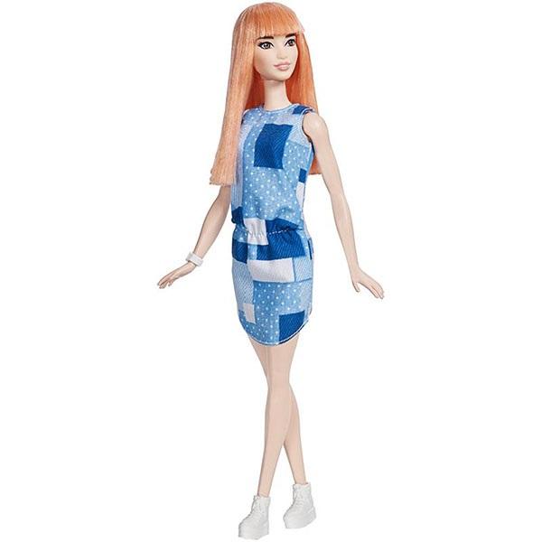 Barbie. Куклы из серии "Игра с модой" №60 голубые лоскуты