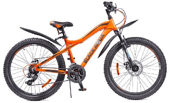 Велосипед Black Agua Cross 2482 D matt 24", 2018 (зеленый,оранжевый)
