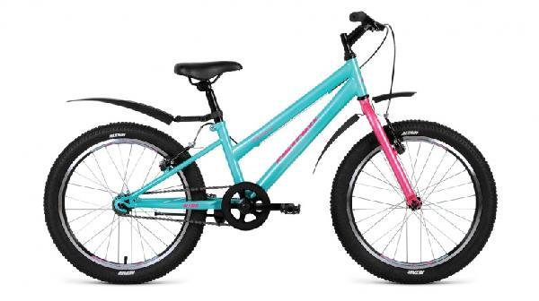 Велосипед FORWARD АЛЬТАИР МТВ НТ 20 low (20 1ск.рост 10.5) розовый,зеленый