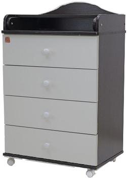 Комод "Артемка" мини ЛДСП 600/4 (венге+белый)