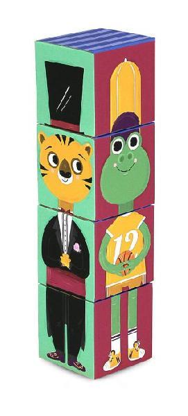 Кубики Животные.Игрушки из картона Kroom от 3-х лет.
