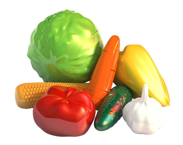 Набор "Овощи" (7 предметов в пакете)