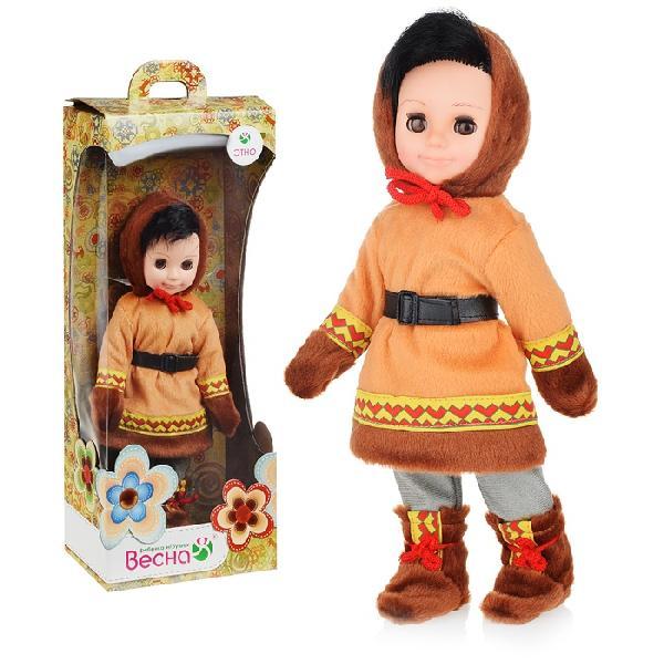 Кукла  Мальчик в  костюме народов Севера 30 см.