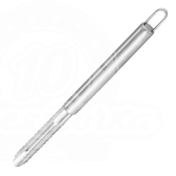 Овощечистка из нержавеющей стали с вертикальным лезвием, NIMBUS, 19,5*1,8 см, овал ручка с подвесом 
