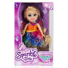 Кукла Sparkle Girlz "Сказочная фея" (15,5 см, подвижн., аксесс., оранжевый)