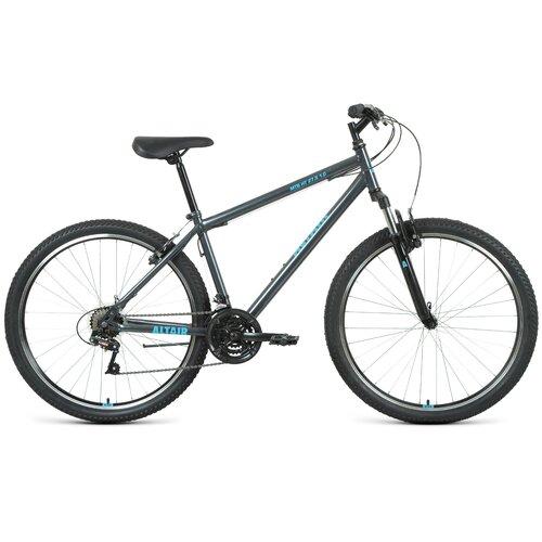 Велосипед ALTAIR МТВ НТ 27,5 1,0 (27,5" 21ск,рост 19") 2020-2021/темно-серый/мятный