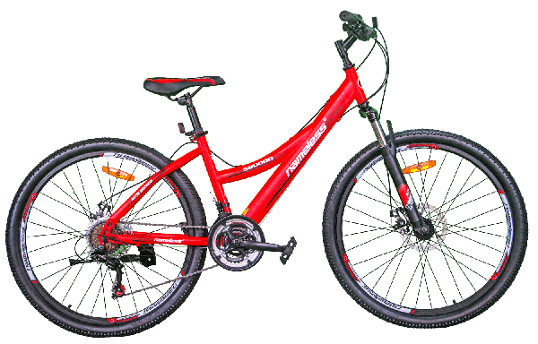 Велосипед 26" Nameless S6000D,красный/белый 15"