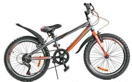 Велосипед Black Agua CITY 1401 V matt 24", 2018 (серо-зеленый,серо-оранжевый)