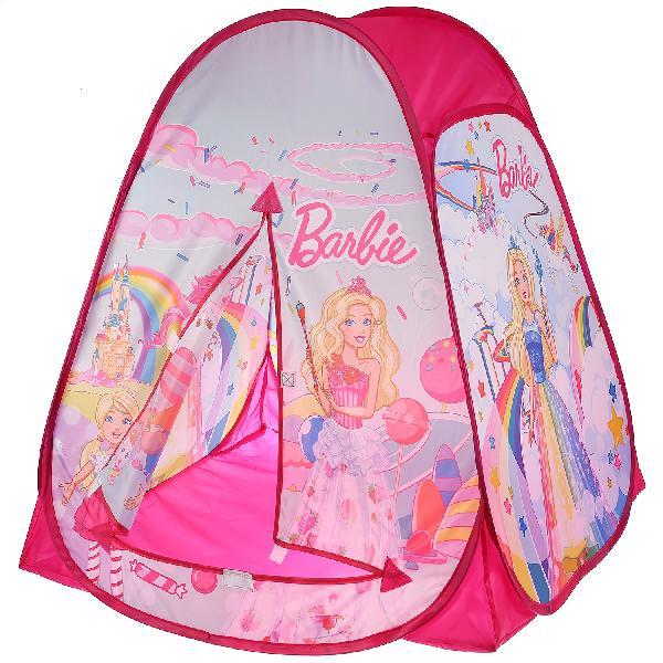  Палатка детская игровая Барби 81х90х81см, в сумке, Играем вместе в кор.24шт GFA-BRB01-R