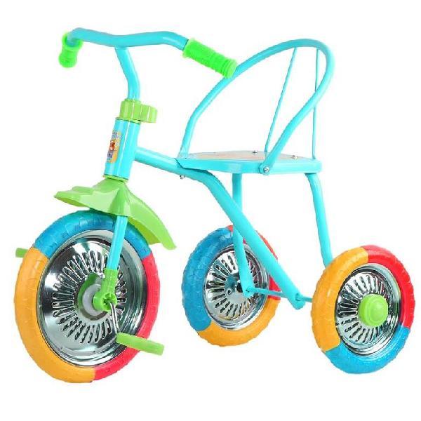 Велосипед 3-х кол.Озорной ветерок,колеса пластик 10/8,сиденье жест.,цвет микс