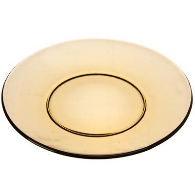 Тарелка обеденная 20,5см "Базилико" дымчатое стекло 62702