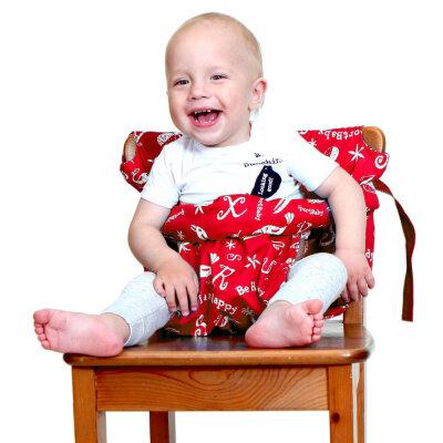 Держатель на стульчик Jumpino (сиденье для малыша)от 6 мес.до 3-х лет,плиэстер,хлопок,красный