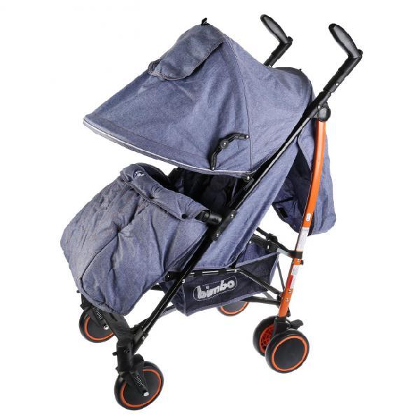 Коляска-трость"Bimbo"колеса плавающие 6,глубокое канапе,синий Impreso 19c1f