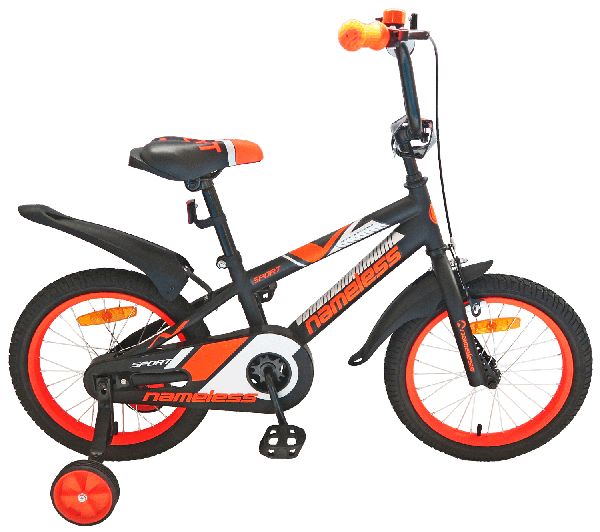 Велосипед 18"Nameless SPORT,черный/оранжевый