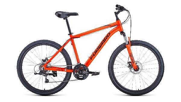 Велосипед Forward Hardi 2,1 dick (26 21cк рост 18)зеленый мат./оранжевый
