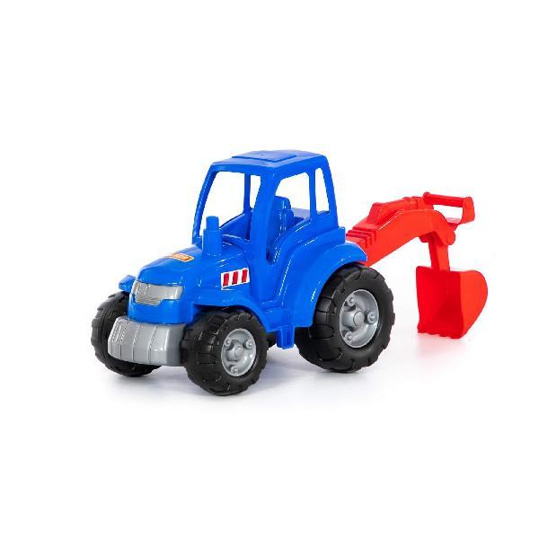 Трактор "Чемпион" (синий) с лопатой (в сеточке)