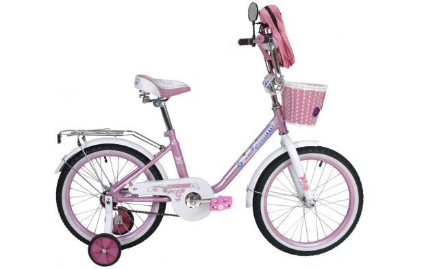 Велосипед Princess 14 1ск.с ручкой цвет (белый,розово-белый,розово-сирен.) KG1402