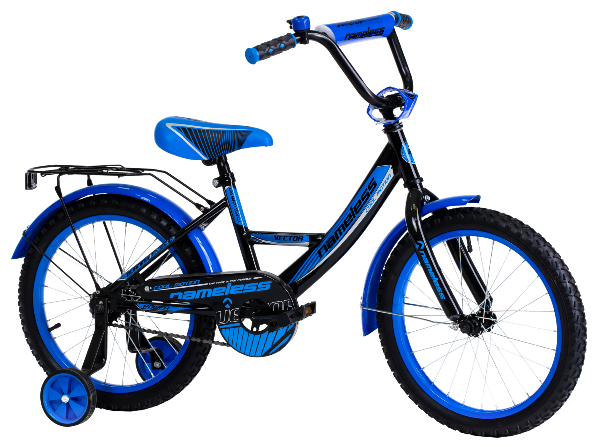 Велосипед 18",Nameless VEKTOR черный/голубой