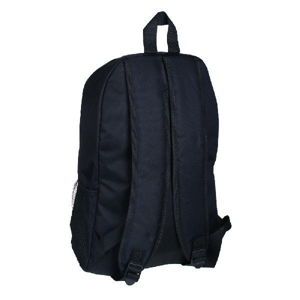 Рюкзак универсальный 40*35*11см, 1 отделение на молнии, 2 боковой кармана,шнуровка утяжка,ПЭ, черный