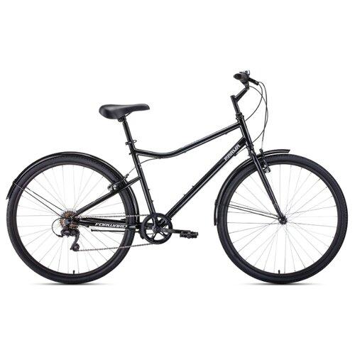 Велосипед FORWARD PARMA 28 (28" 7 ск,рост 19") 2020-2021,черный матовый/белый