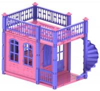 Домик для кукол "Замок Принцессы" /1 этаж/розовый
