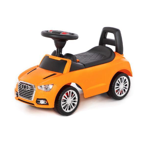 Каталка-автомобиль"SuperCar"№2 со звуковым сигналом(оранжевая)