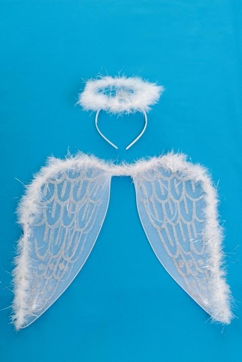 Карнавальный костюм "Ангел"(крылья,ободок)																														