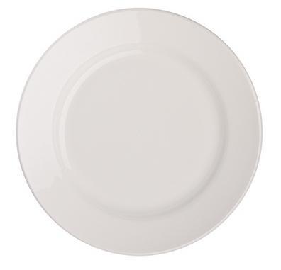 Тарелка мелкая 20см без рисунка фаянс, 056
