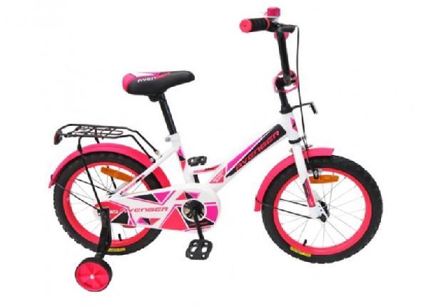 Велосипед 20" AVENGER NEW STAR,белый/розовый