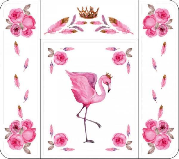Пеленальный матрасик Топотушки "Розовый Фламинго"