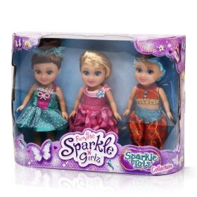 Набор кукол Sparkle Girlz "Сказочные подружки" (15,5 см, подвижн., аксесс., розово-голубой) (1070207