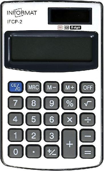 Калькулятор INFORMAT IFCP-2 8 разр. карманный серебристый/черный