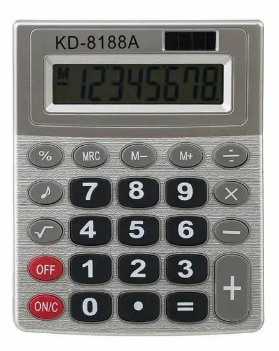 Калькулятор: 8-разрядный, в индивидуальной упаковке, размер упаковки-145-115,5*30,5 mm см. /размер к