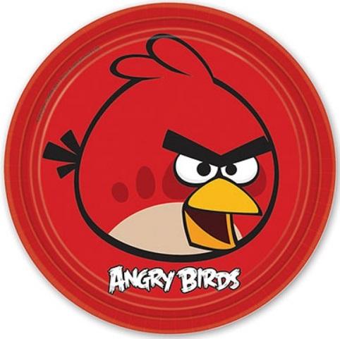 Тарелка 48512 ANGRY BIRDS (пластик), 22,5*2см ТМ Angry Birds