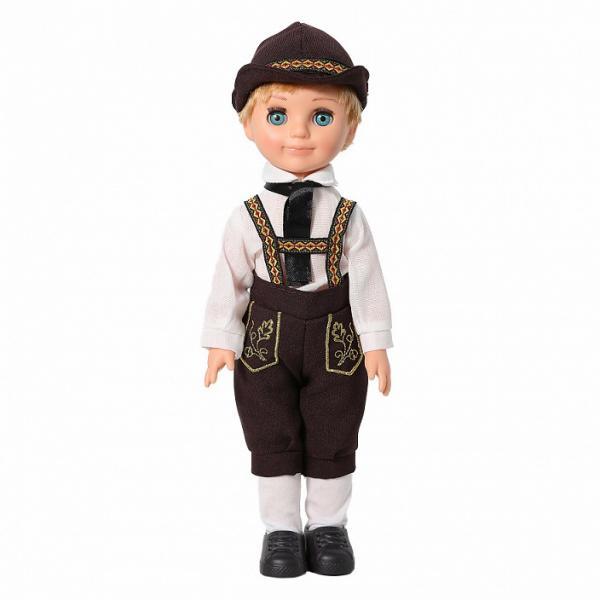 Кукла  Мальчик в баварском костюме 30 см.