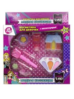 Набор детской декоративной косметики (тени, лак для ногтей, блеск для губ), TM LAPULLI KIDS