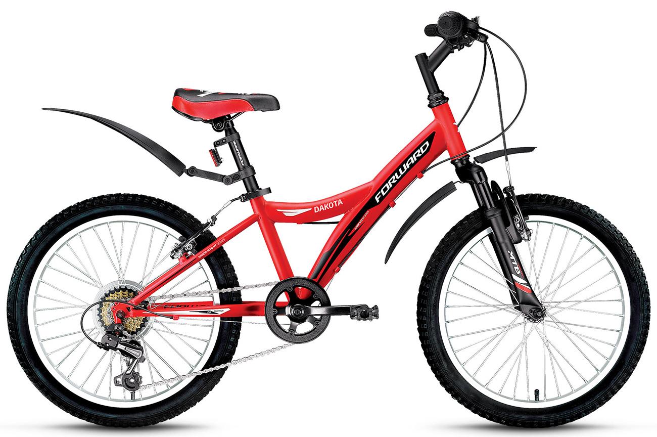 Велосипед Forward Dakota 2.0(20 6ск.)черный/красный мат.,фиол/син.,бел/красный