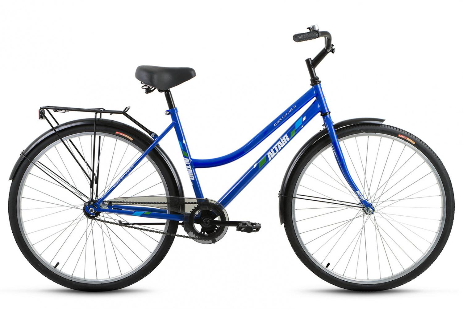 Велосипед FORWARD АЛЬТАИР City /low 28  1ск.рост 19 белый,темно-синий,метоловый,зеленый